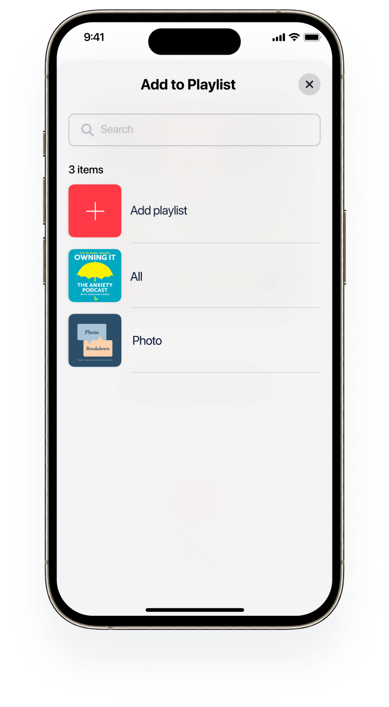 Library screen