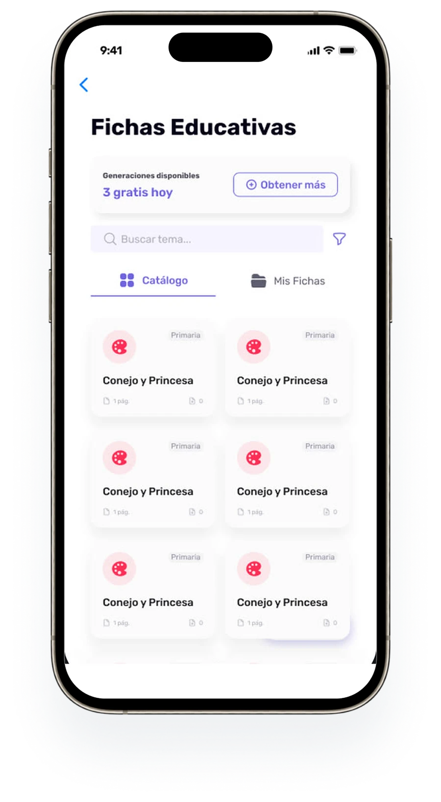Worksheet catalog